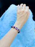Purple Pearl Crystal Bracelet