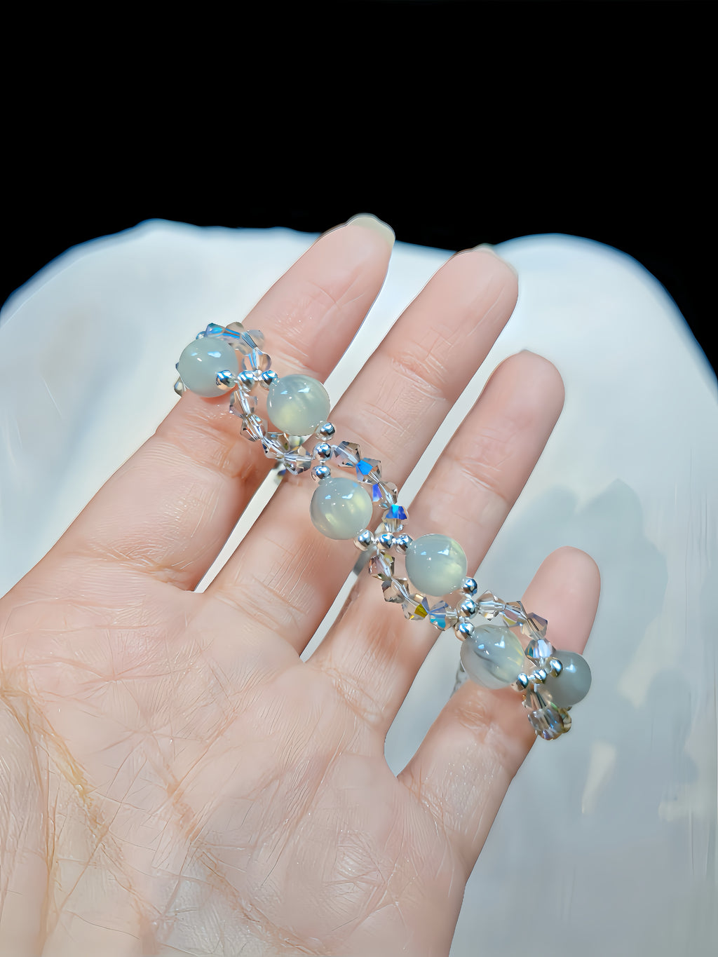 Moonlight Crystal Beaded Bracelet DIY Kit