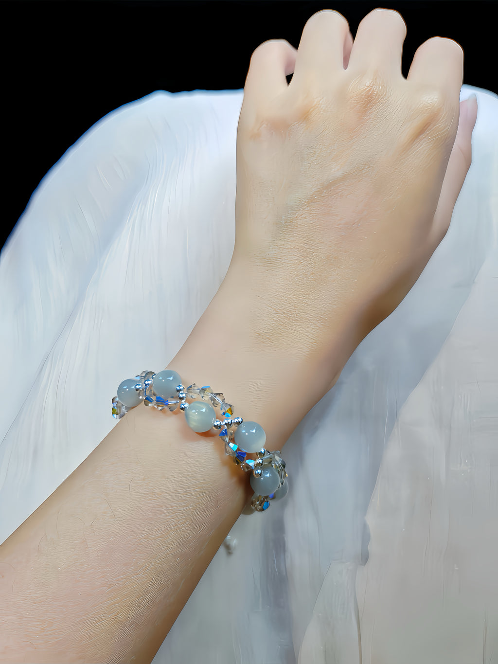 Moonlight Crystal Beaded Bracelet DIY Kit