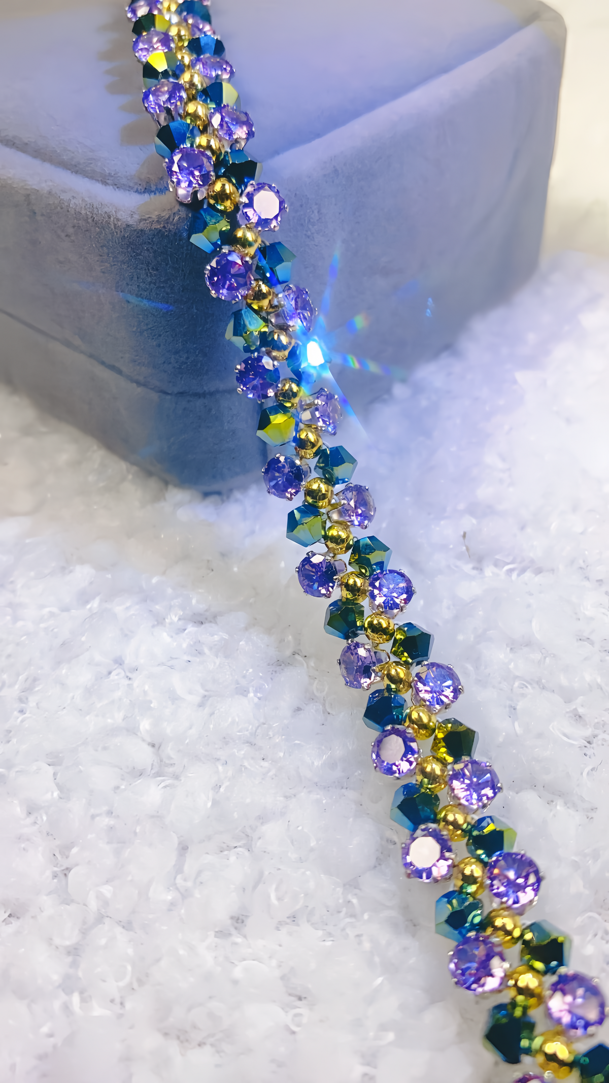 Violet Garden Crystal Bracelet
