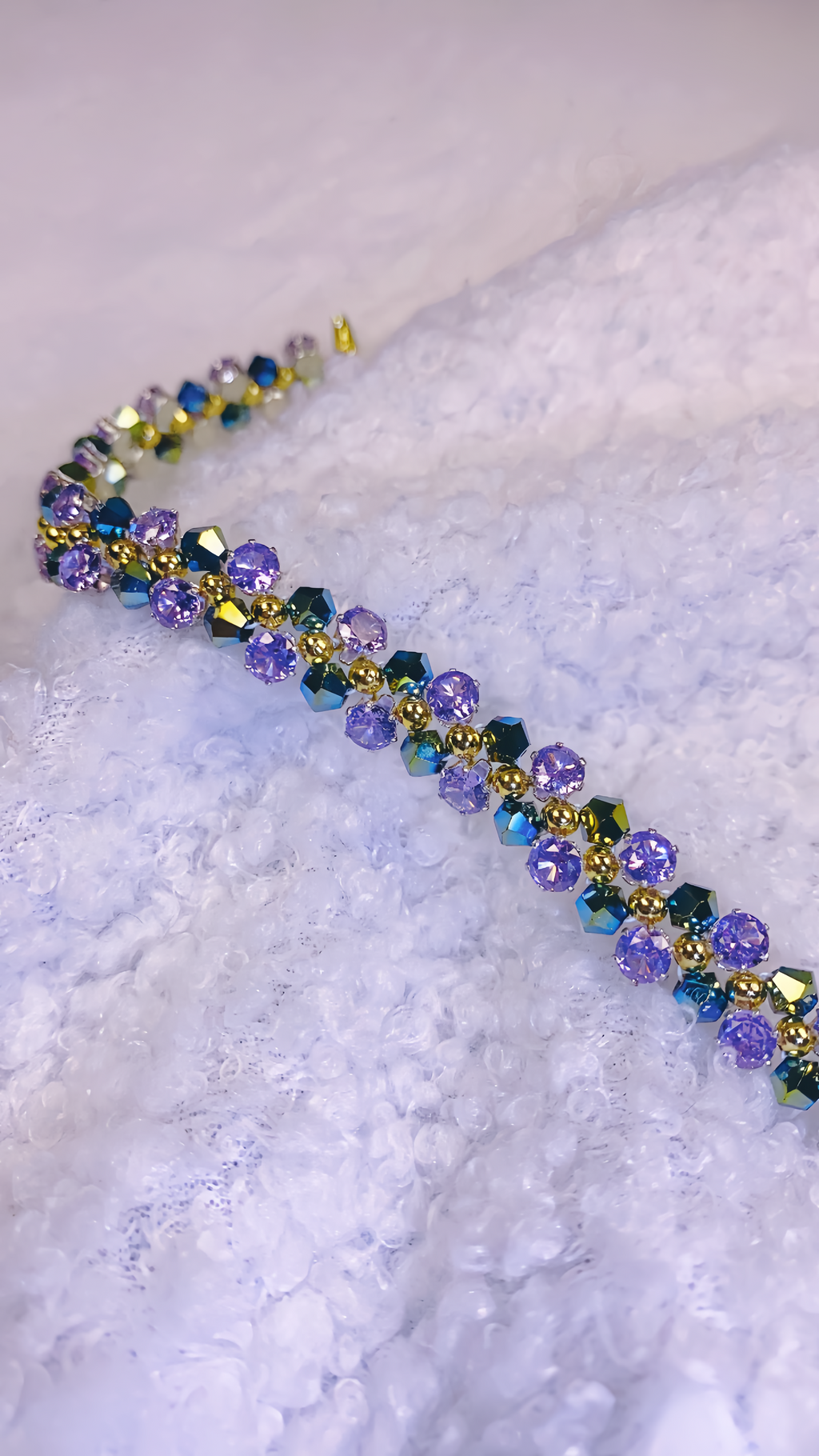Violet Garden Crystal Bracelet