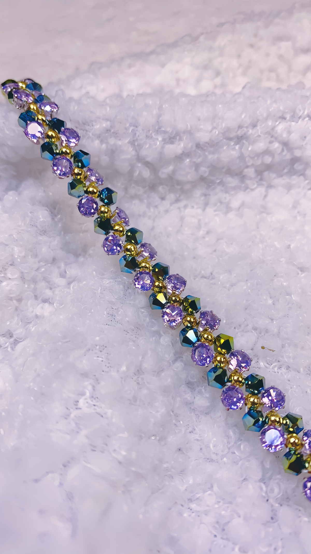 Violet Garden Crystal Bracelet