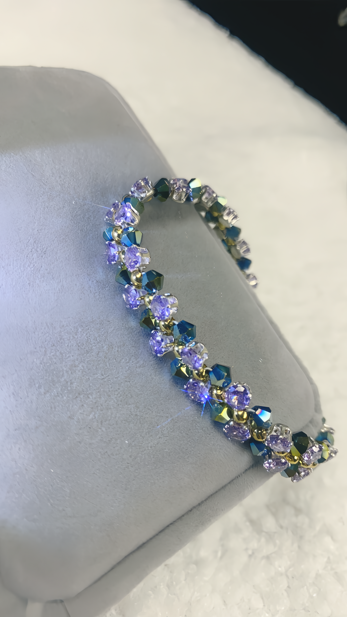 Violet Garden Crystal Bracelet