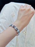 Smoky Crystal Pearl Bracelet