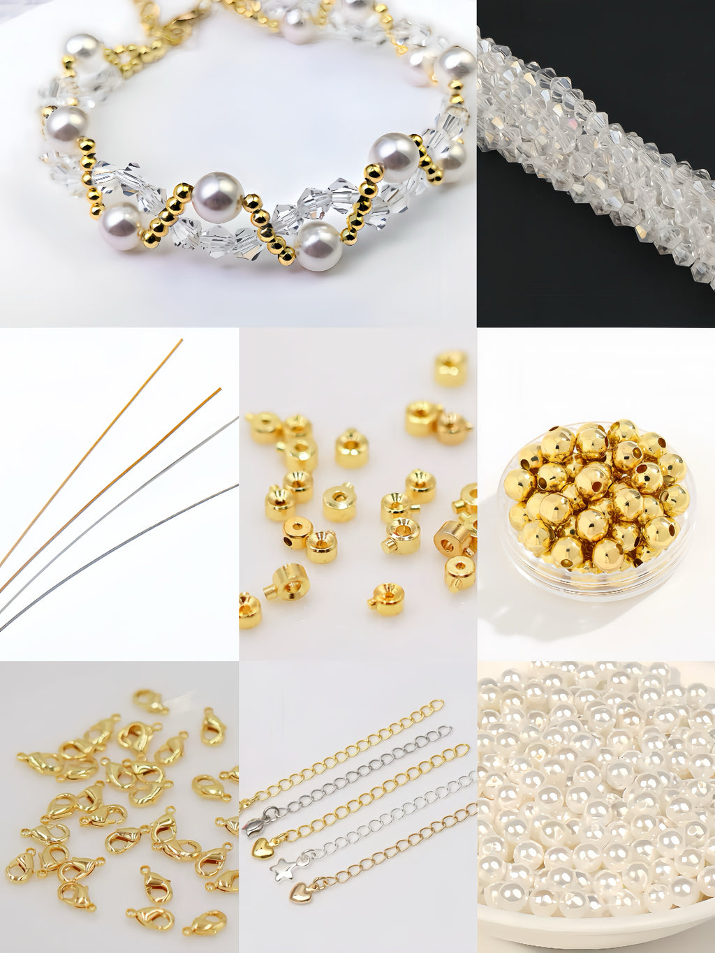Crystal Pearl Glow Bracelet DIY Kit