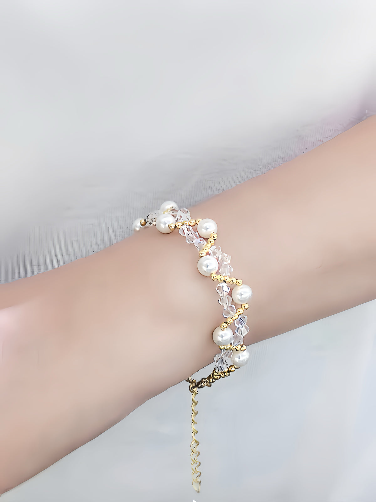 Crystal Pearl Glow Bracelet DIY Kit