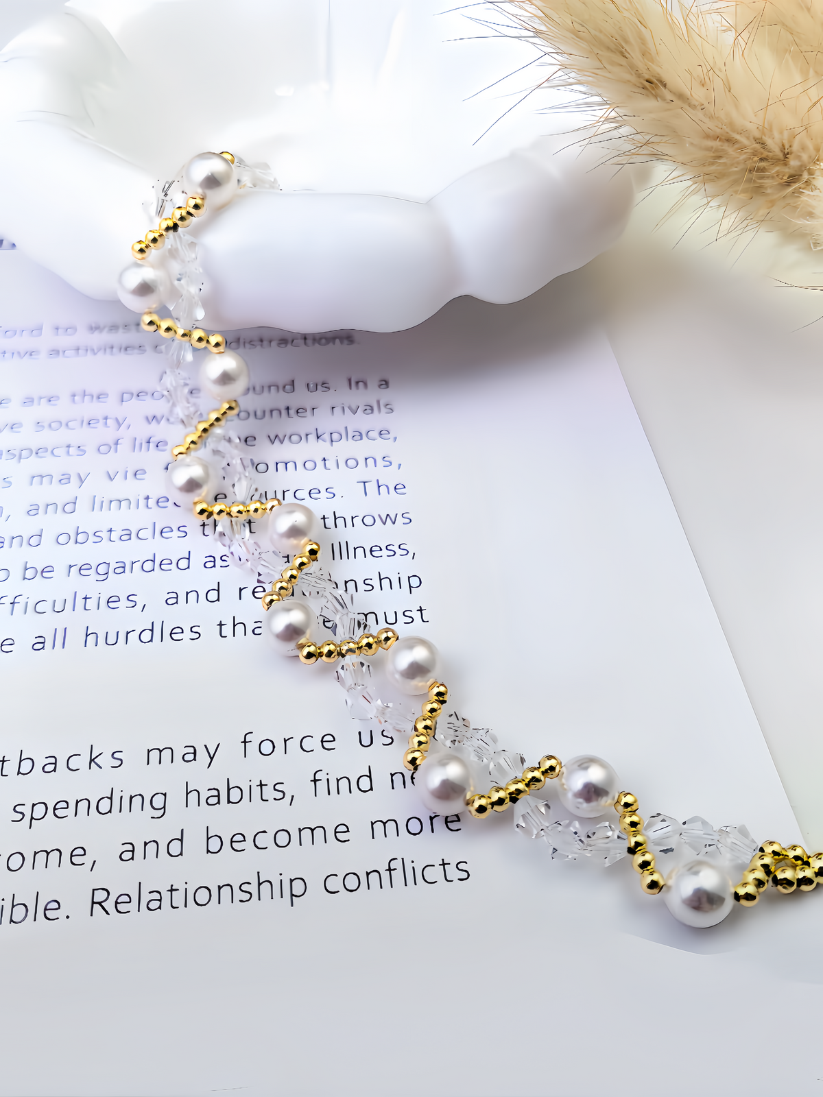 Crystal Pearl Glow Bracelet