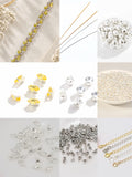 Golden Bloom Crystal Pearl Bracelet DIY Kit