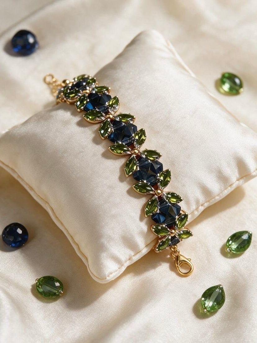 Blue Forest Crystal Bracelet DIY Kit