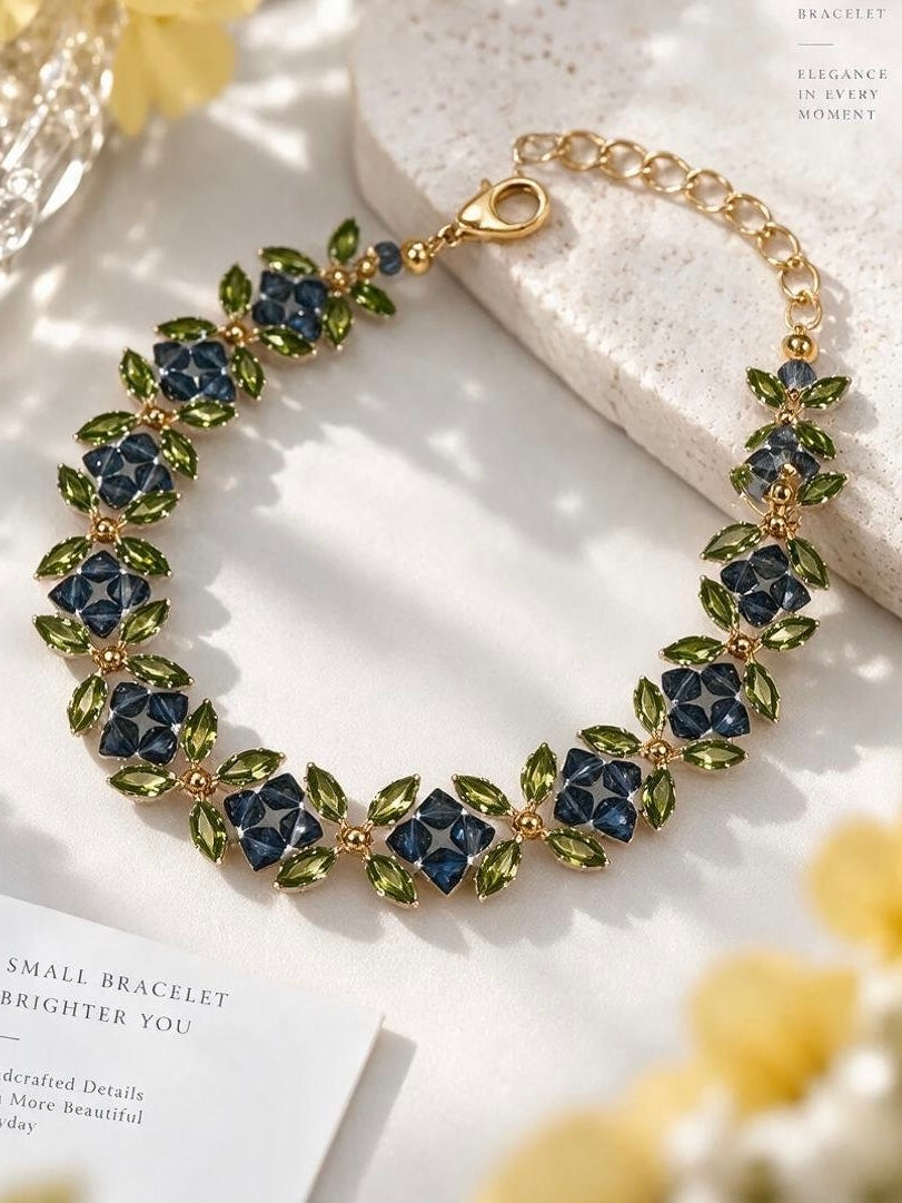 Blue Forest Crystal Bracelet DIY Kit
