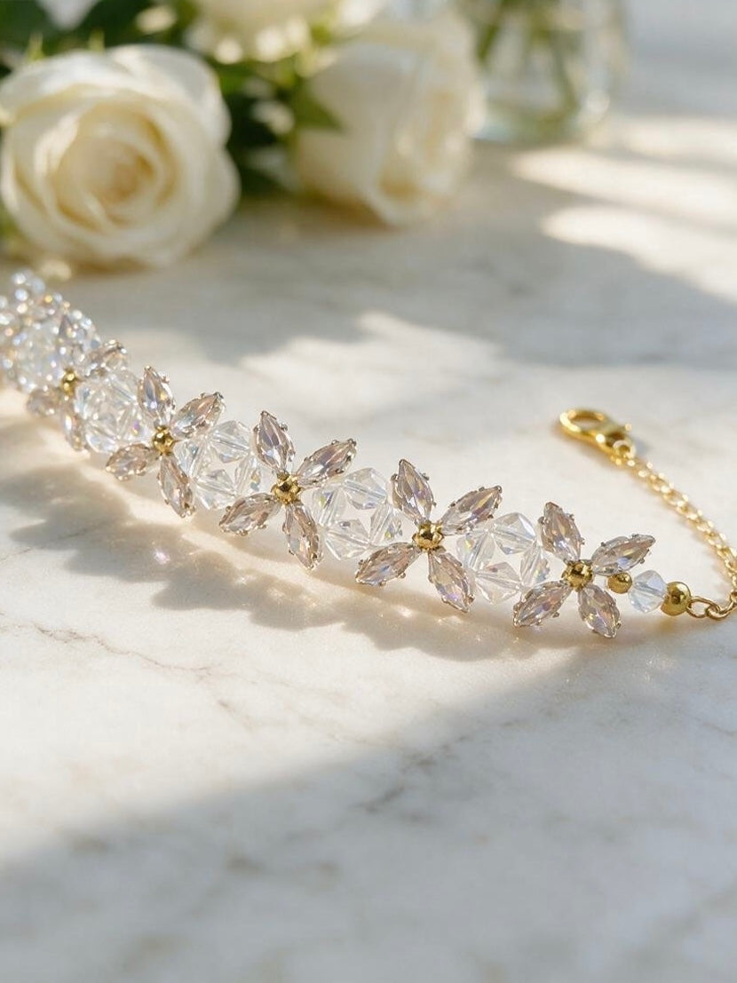 Blush Crystal Garden Bracelet