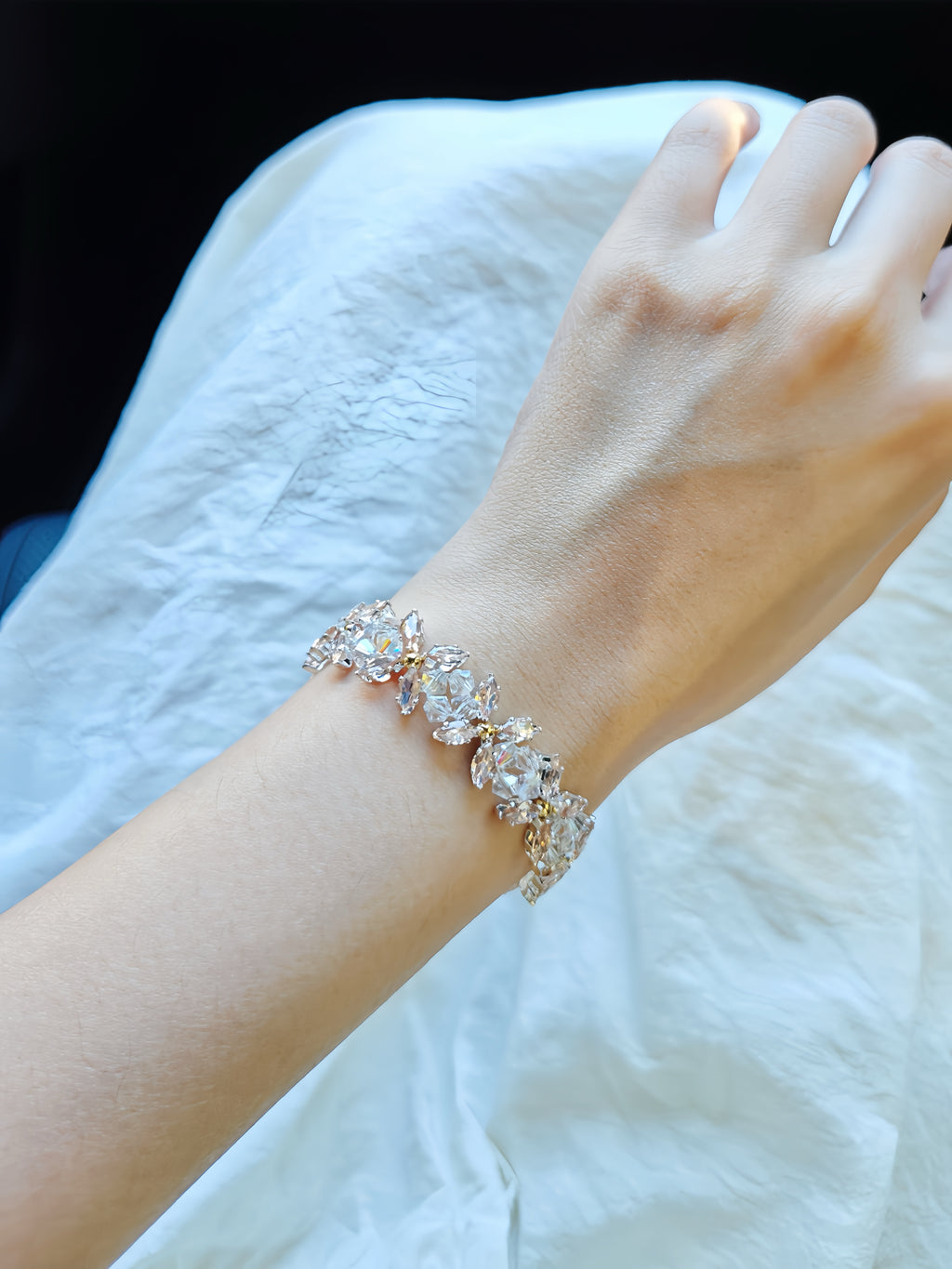 Blush Crystal Garden Bracelet