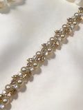 Champagne Pearl Crystal Bracelet