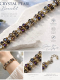 Amethyst Smoke Crystal Bracelet