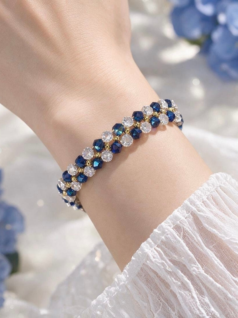 Royal Blue Sparkle Crystal Bracelet