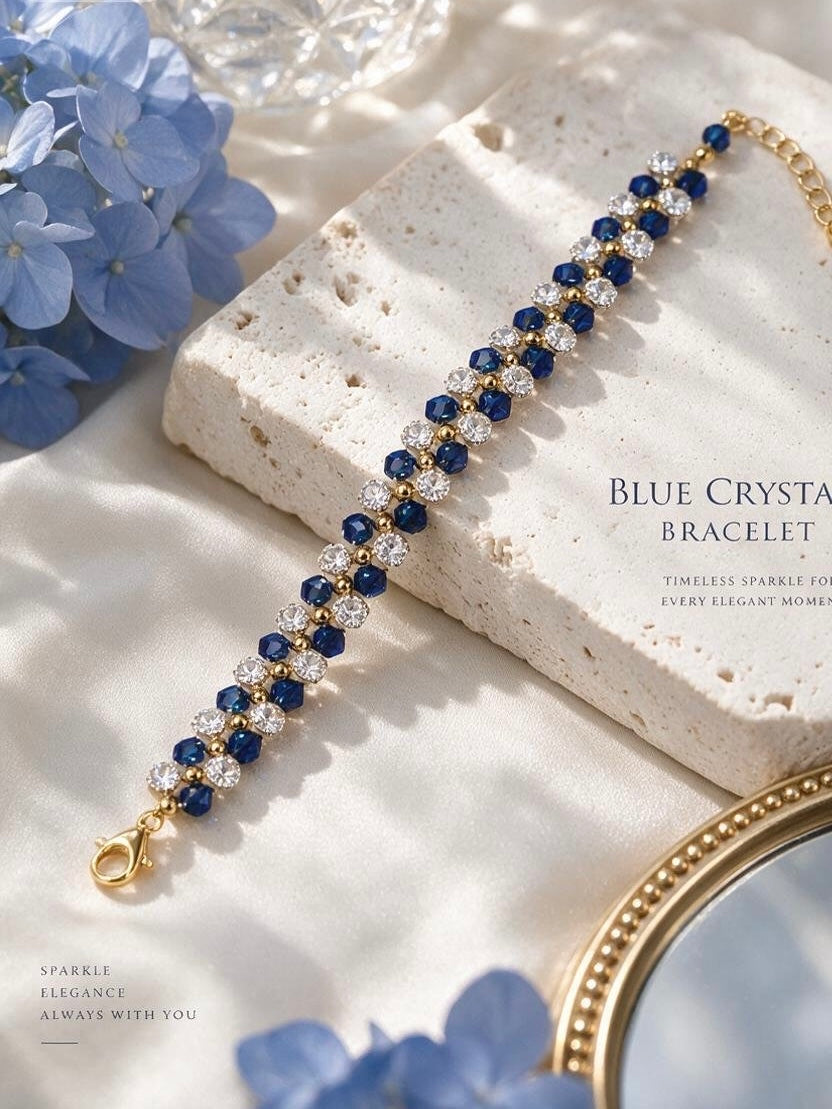 Royal Blue Sparkle Crystal Bracelet
