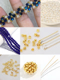 Royal Blue Crystal Pearl Bracelet DIY Kit